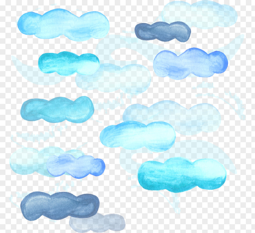 Watercolor Painted Clouds Painting Sky Cloud PNG