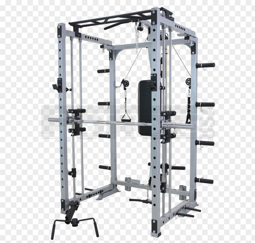 Bodybuilding Fitness Centre Exercise Machine Smith Power Rack PNG