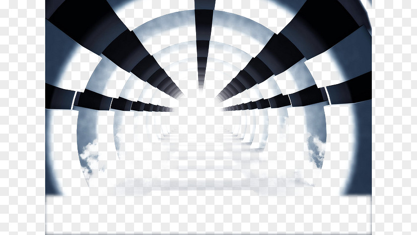 Decorative Tunnel Poster Wallpaper PNG