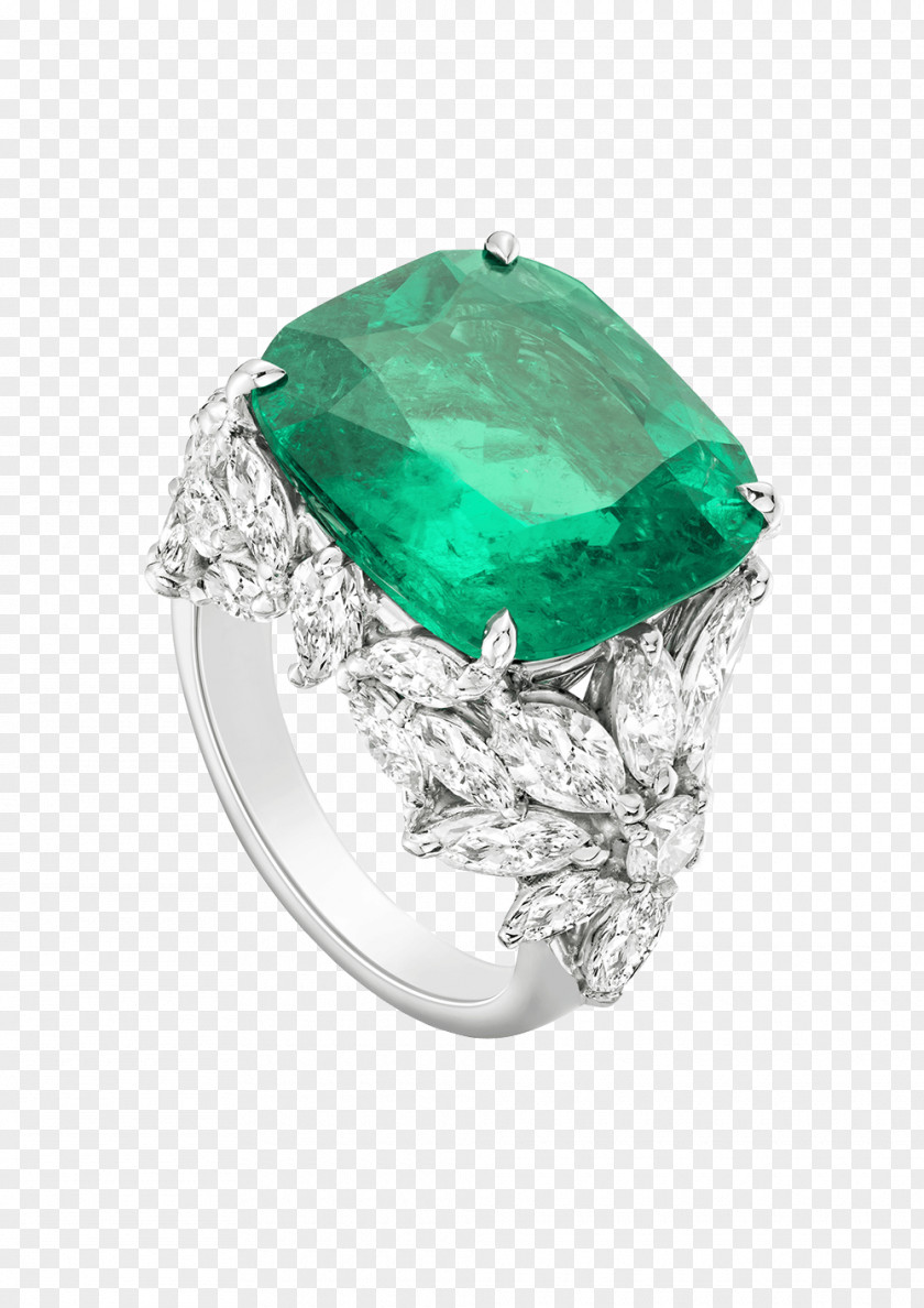 Ring Jewellery Emerald Diamond Cut PNG