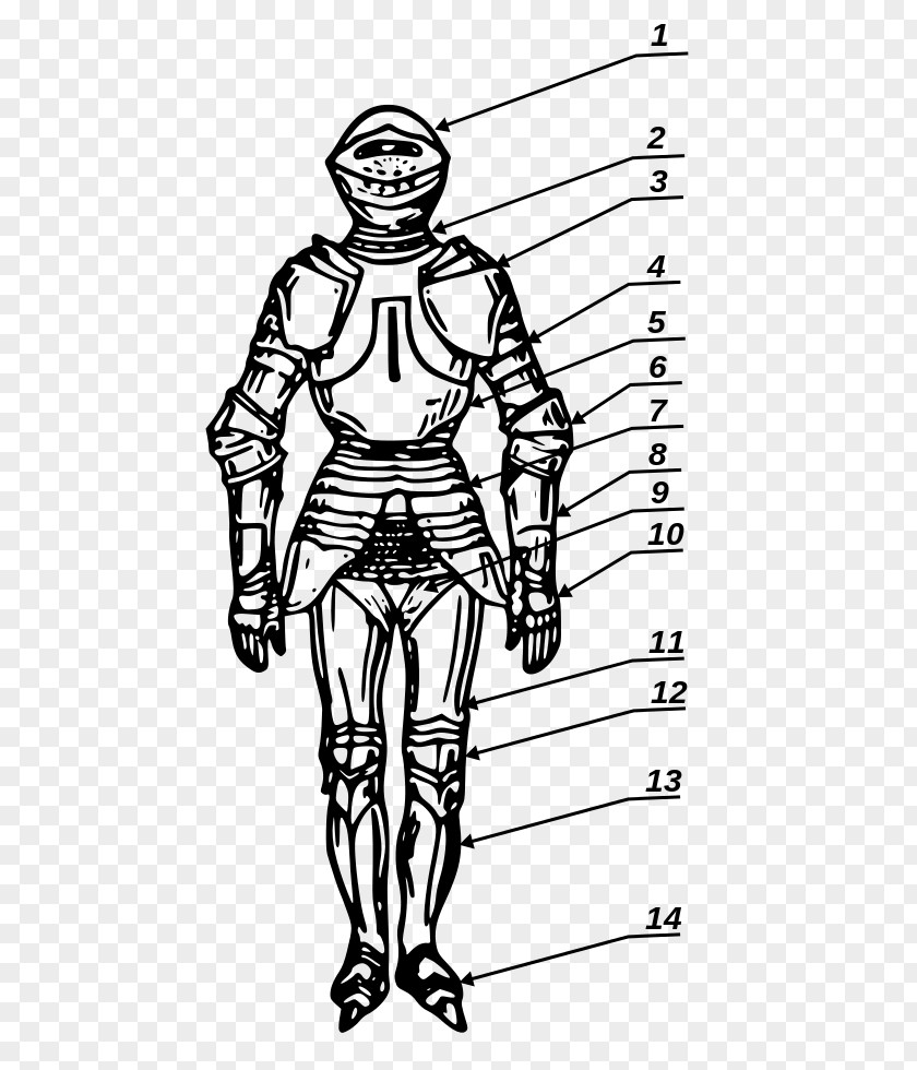 Tank Couter Body Armor Zbroja Pełna Plate Armour Spaulder PNG