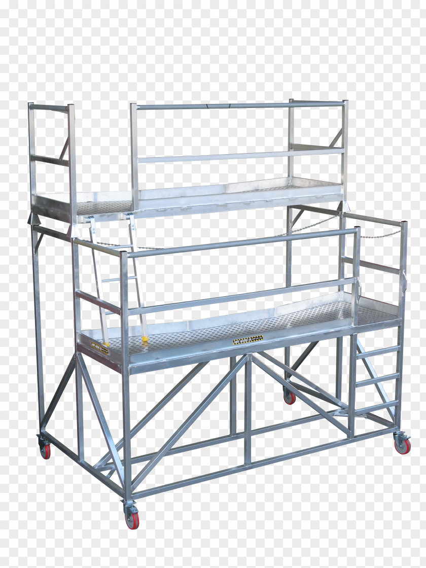 Railway Platform Bed Frame Steel Material Scaffolding PNG
