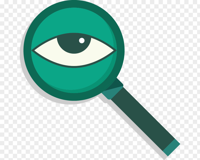 Vector Magnifying Glass And Eye Euclidean PNG