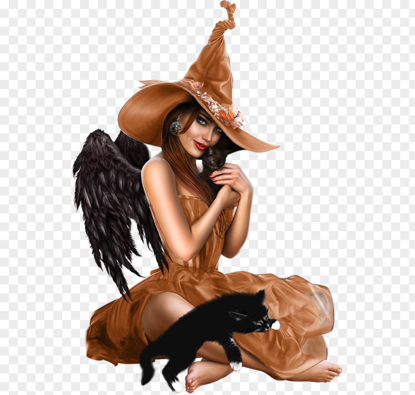 Woman Boszorkány Halloween Idea PNG