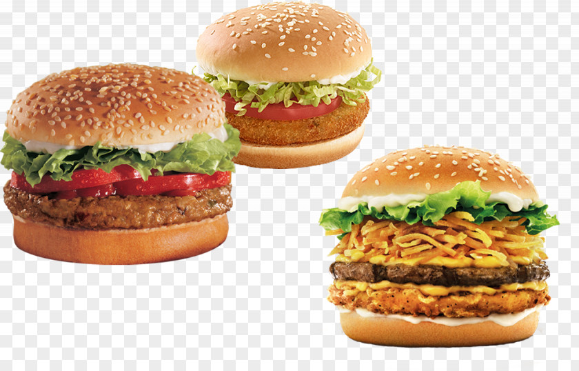 Burger King Cheeseburger Veggie Hamburger Whopper Fast Food PNG