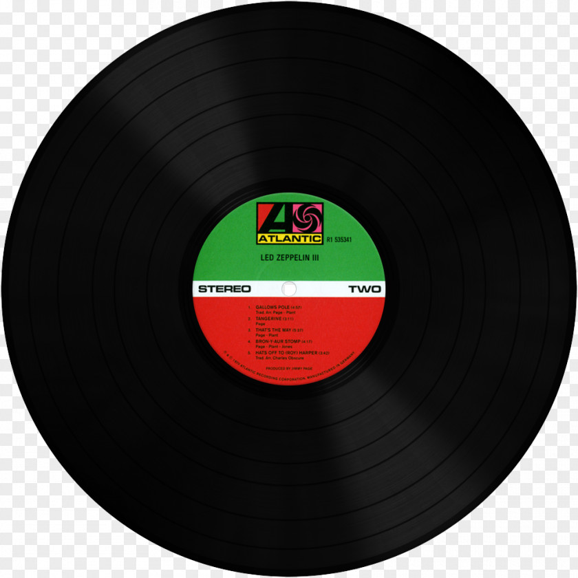 Phonograph Record Led Zeppelin II IV Houses Of The Holy PNG