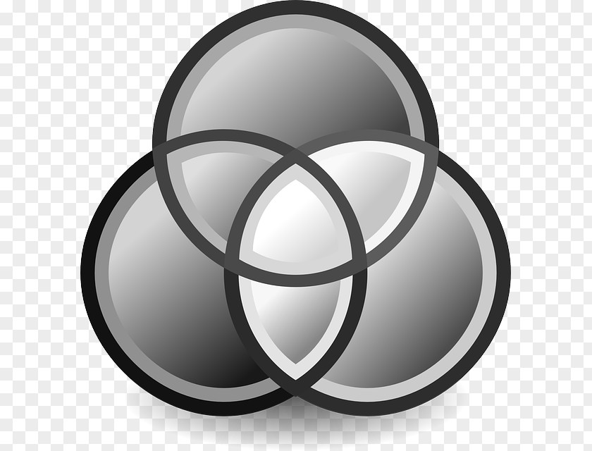 Venn Diagram Clip Art Grayscale Desktop Wallpaper PNG