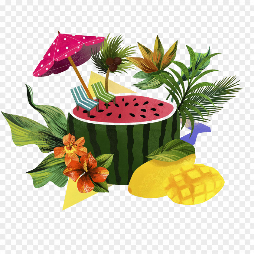 Watermelon On The Leisure Area Fruit PNG