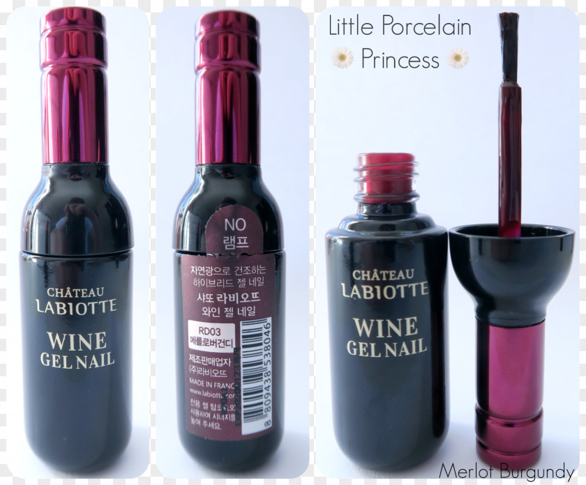 Wine Château Labiotte Lip Tint Glass Bottle PNG