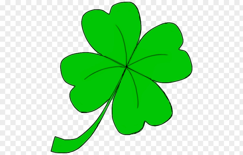 4 Leaf Clover Ireland Saint Patrick's Day Shamrock Clip Art PNG