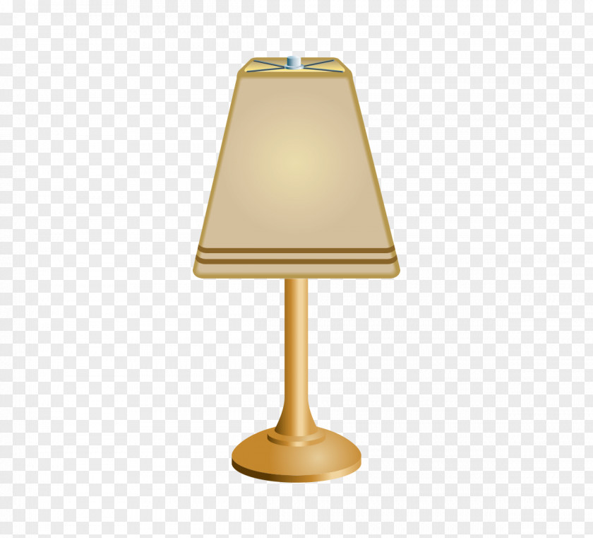 Vector Cartoon Lamp Bedside Tables PNG