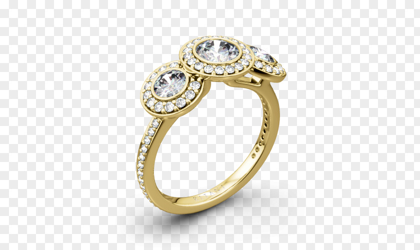 Wedding Ring Engagement Bezel Diamond PNG