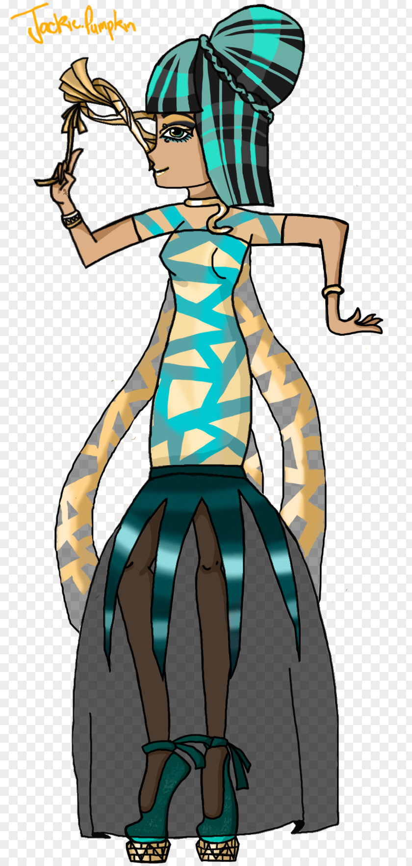 Ghoul Frankie Stein Nefera De Nile Monster High Doll PNG