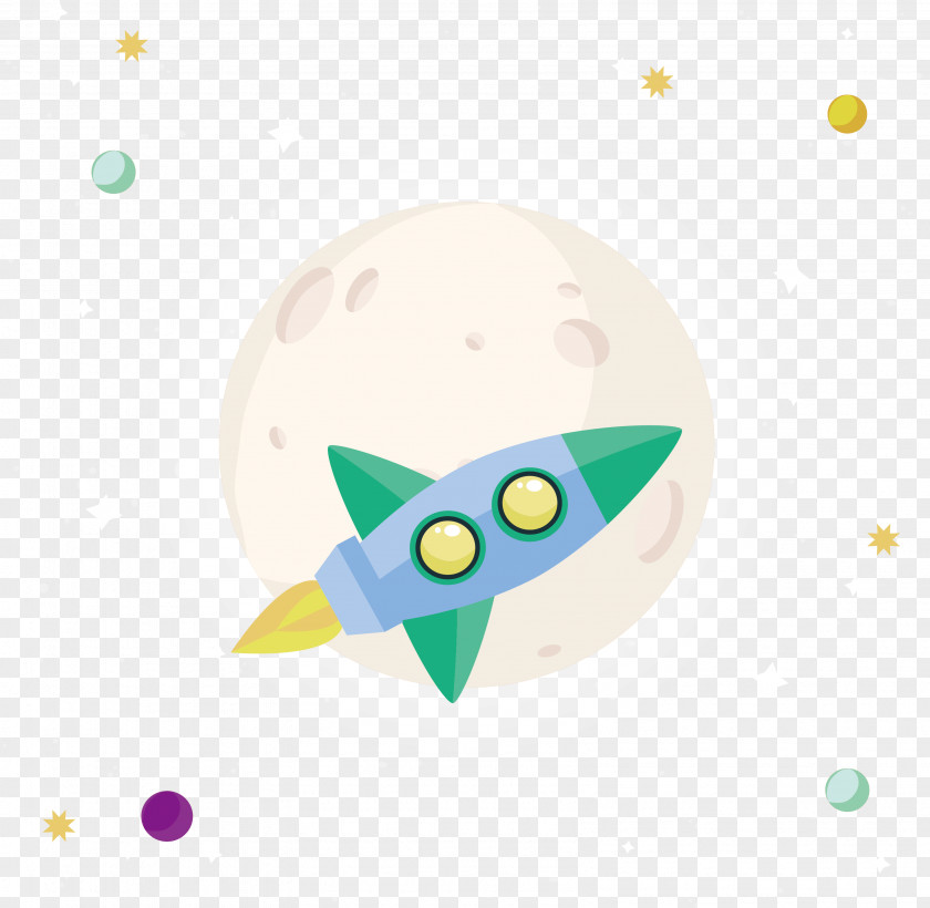 A Rocket That Flies Into Space Clip Art PNG