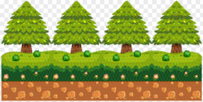 Landscaping Lawn Christmas Tree Animation PNG