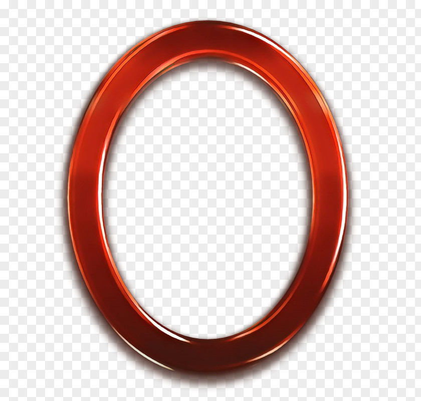 Oval Orange Red Circle PNG