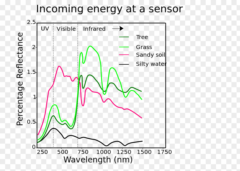 Angle Reflectance Spectrum Wavelength Green PNG