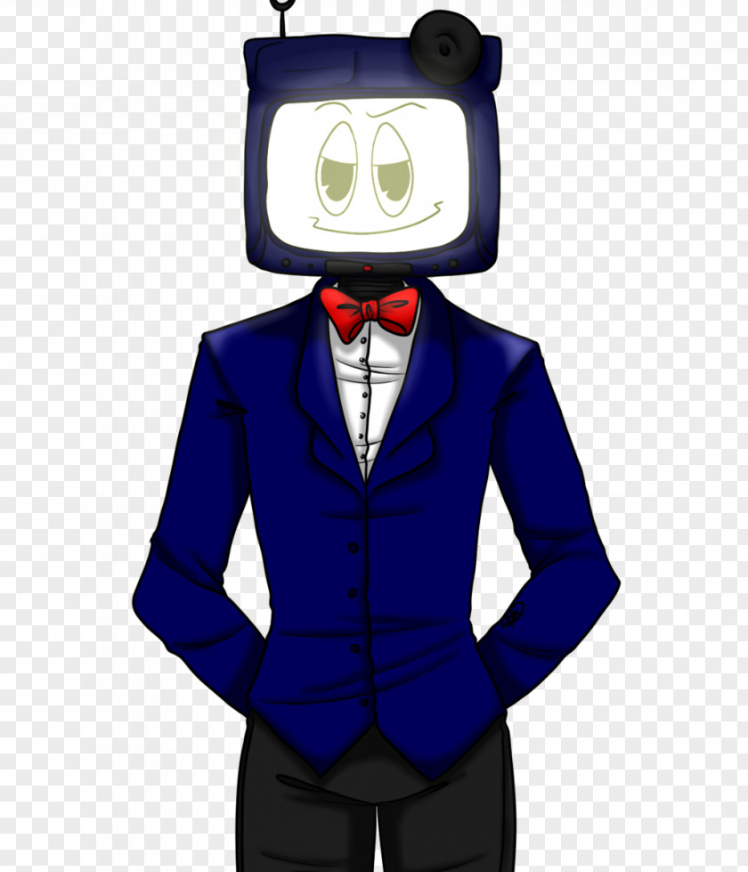 Lukewarm Media Cobalt Blue Supervillain Tuxedo Shoulder PNG