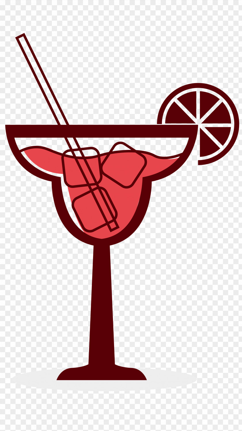 Vector Cartoon Red Strawberry Juice Cocktail Soft Drink Martini Green Tea PNG