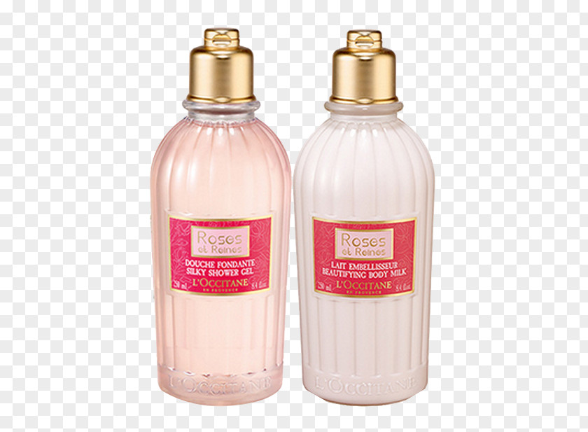 L'Occitane Rose Queen Suite Bath Emollient LOccitane En Provence Sunscreen Lotion Shower Gel Perfume PNG
