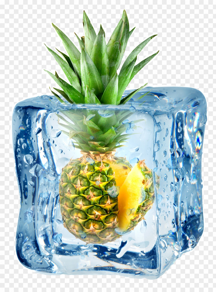 Menthol Ice Cream Cube Pineapple Stock Photography Juice PNG