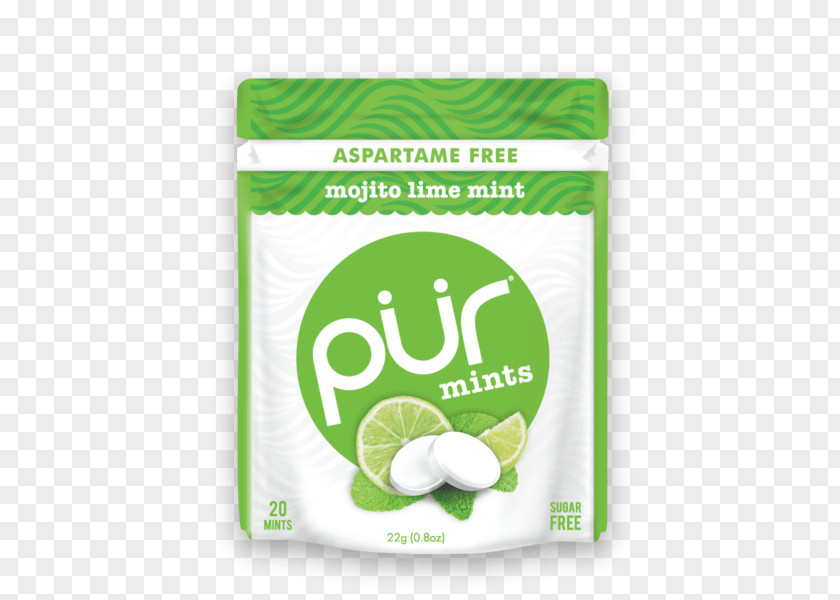 Mojito Chewing Gum PÜR Mint Flavor PNG