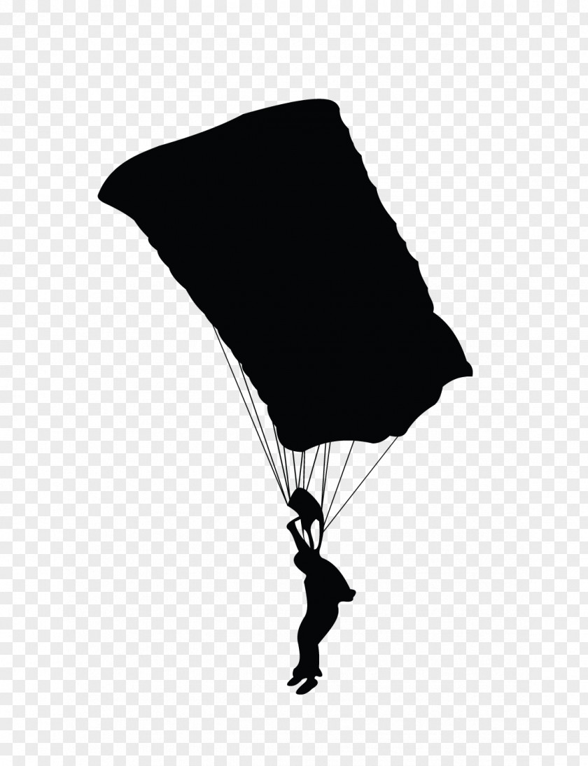 Parachute Parachuting Silhouette PNG