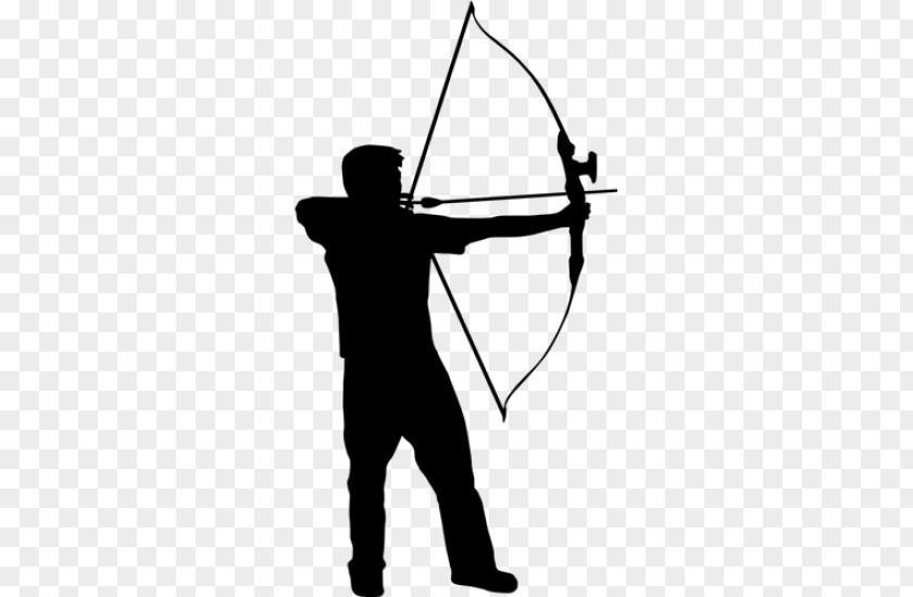 Sticker Sport Adhesive Archery Bow And Arrow PNG