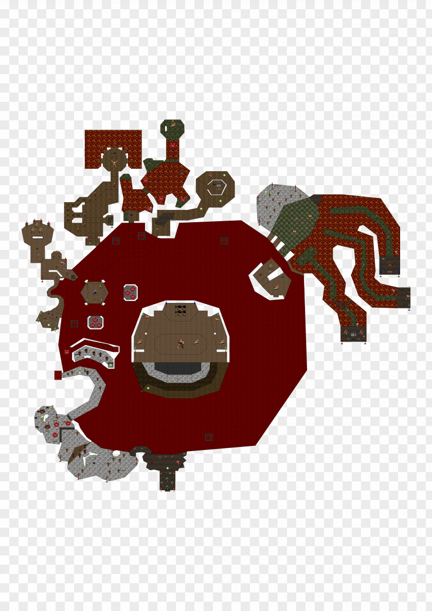 Doom II IBM PC Compatible Gauntlet Map Game PNG