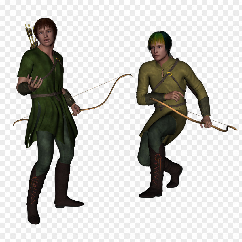Figurine Fencing Bow And Arrow PNG