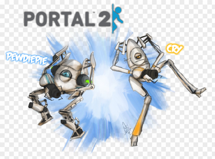 Portal 2 Fan Art DeviantArt Illustration Scribble Netty PNG