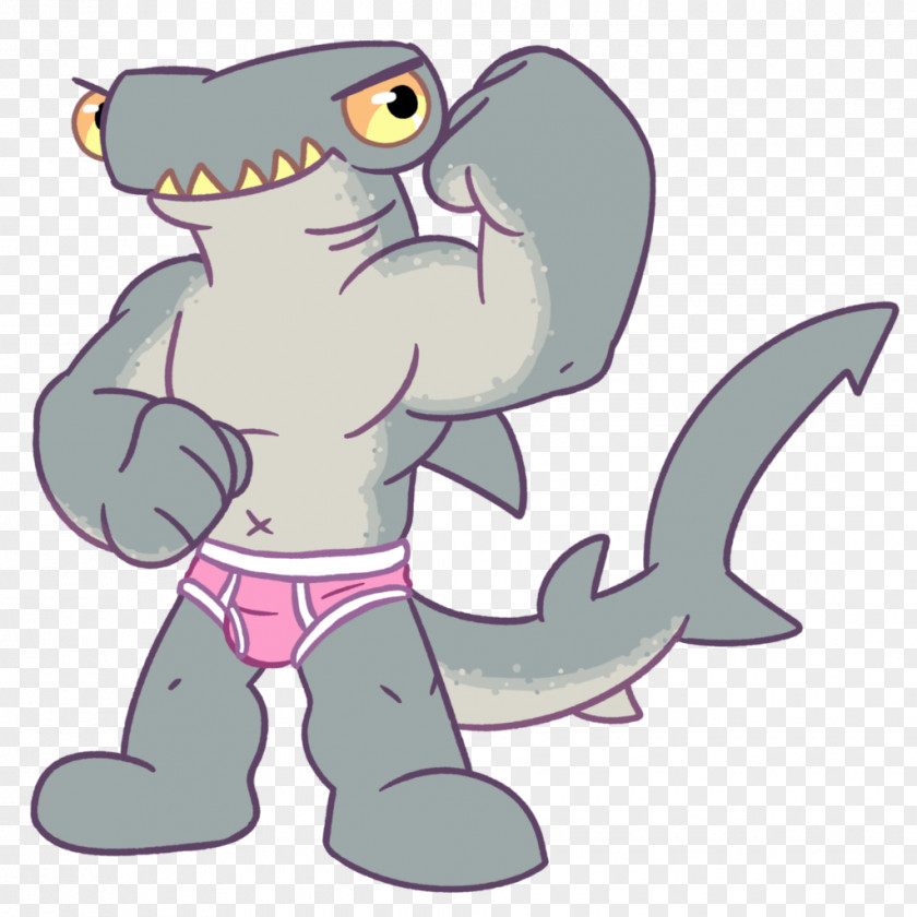 Shark Hammerhead Drawing Cartoon PNG