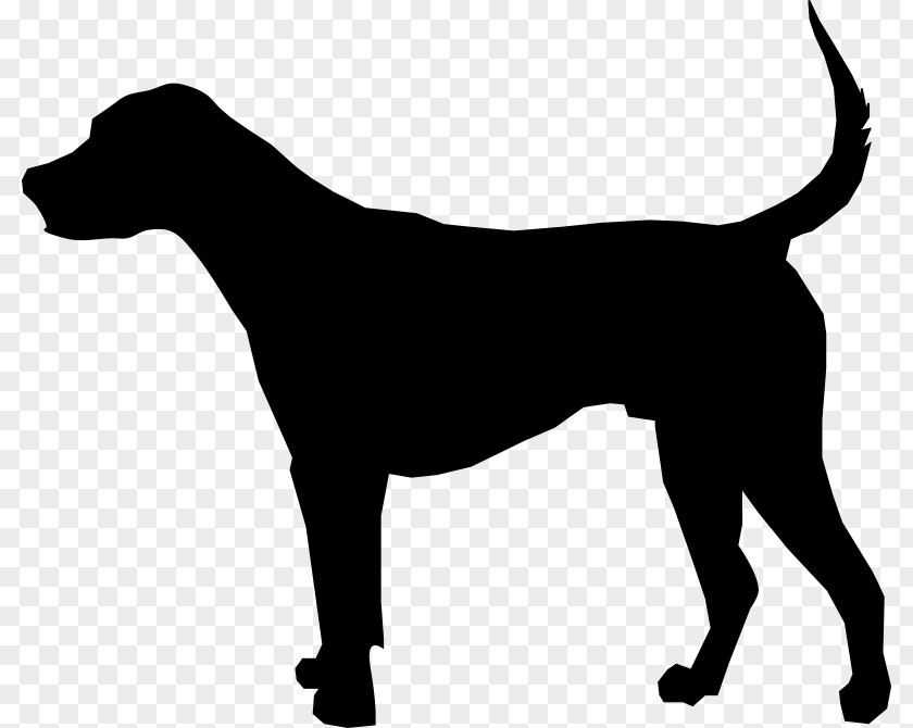 Silhouettes English Foxhound Dog Crate Clip Art PNG