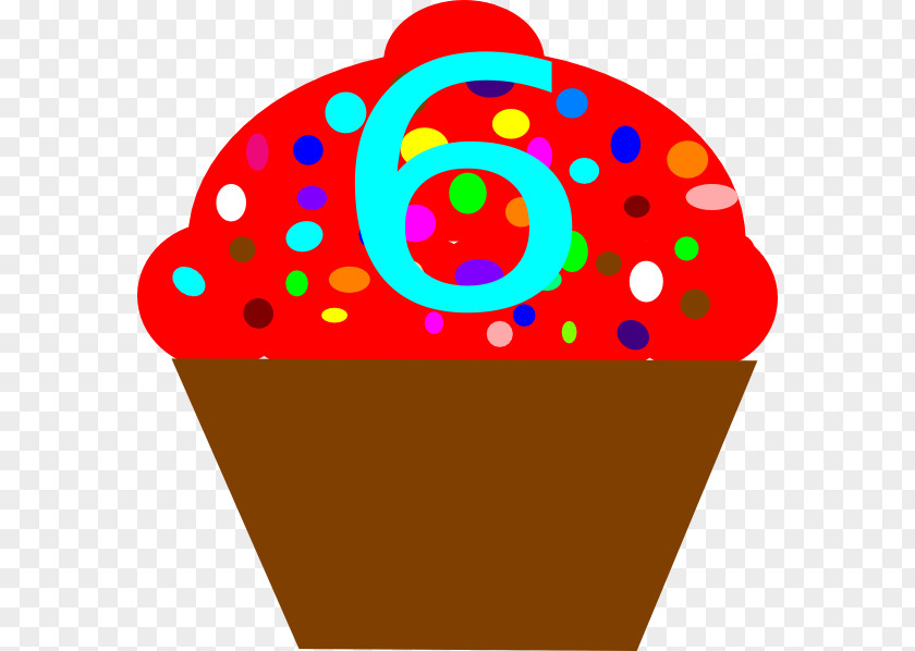 Six Cupcake Purple Birthday Cake Clip Art PNG