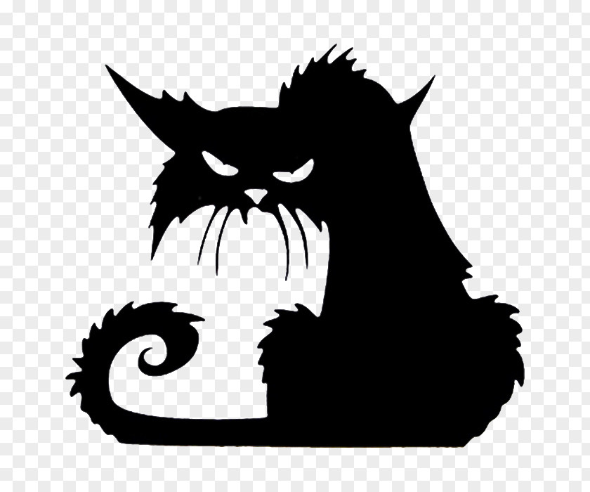 Cat Black Kitten Le Chat Noir Decal PNG