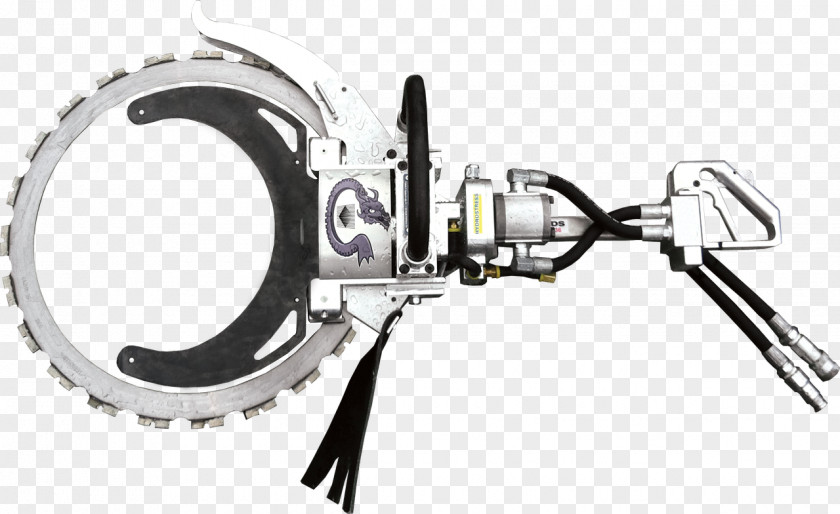 Chainsaw Wire Saw Concrete Ring PNG