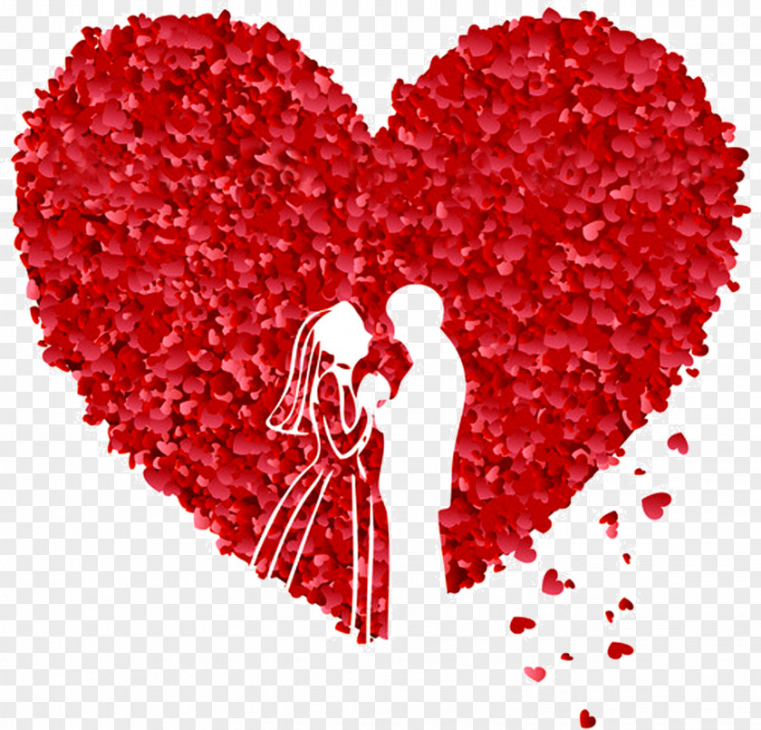 Red Roses Love Wedding Creative Decoration Heart Download Clip Art PNG