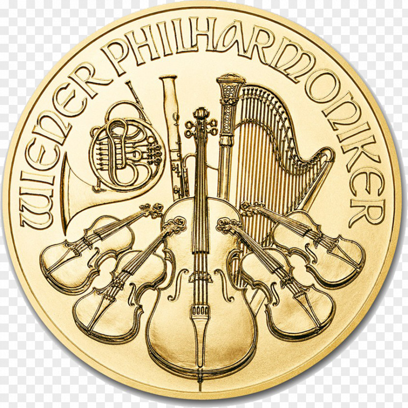Silver Coins Austrian Vienna Philharmonic Bullion Coin PNG