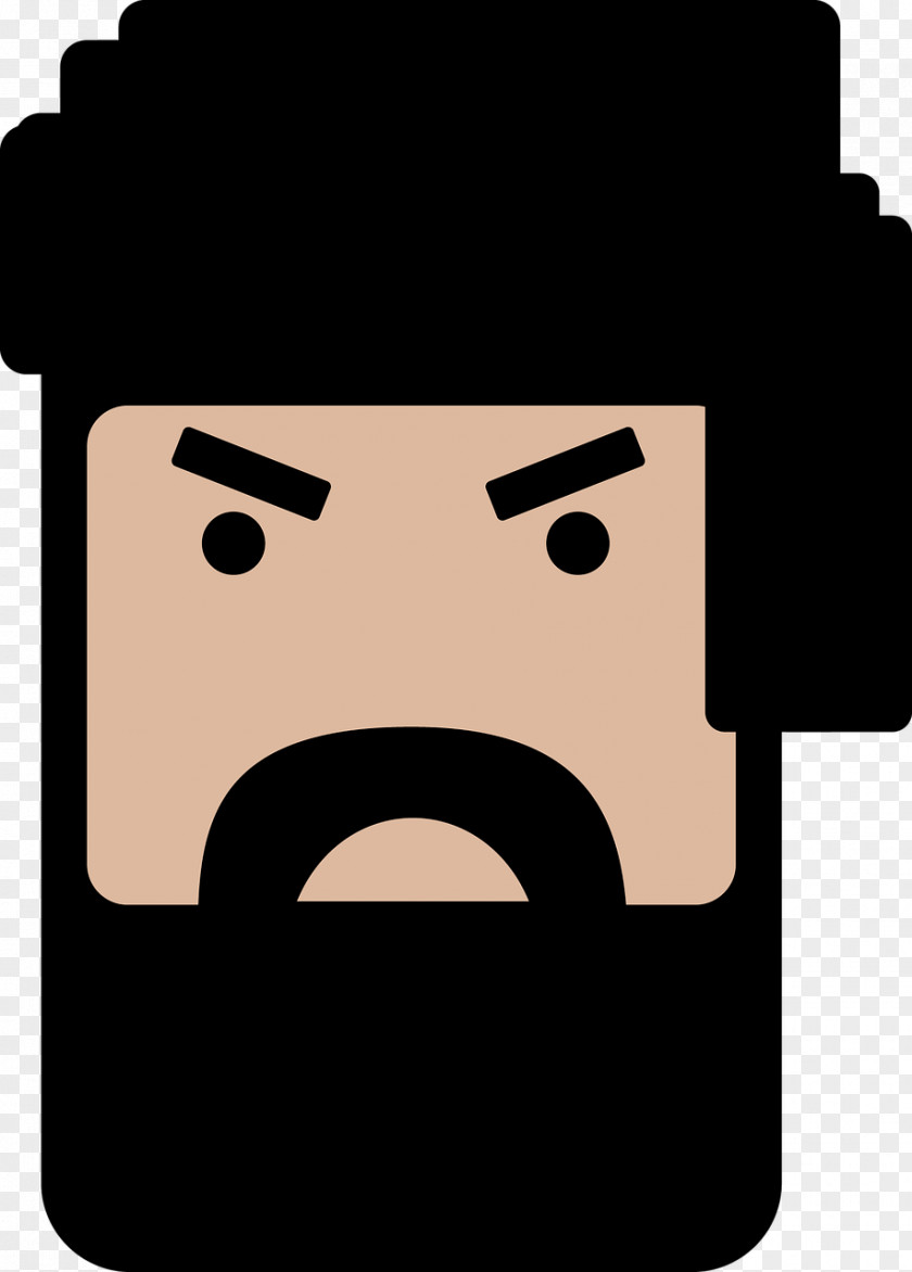 Beard Face Man Clip Art PNG