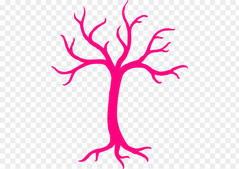 Pink Tree Clip Art Vector Graphics Branch Trunk PNG