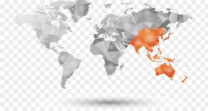 African Businessman World Map Globe PNG