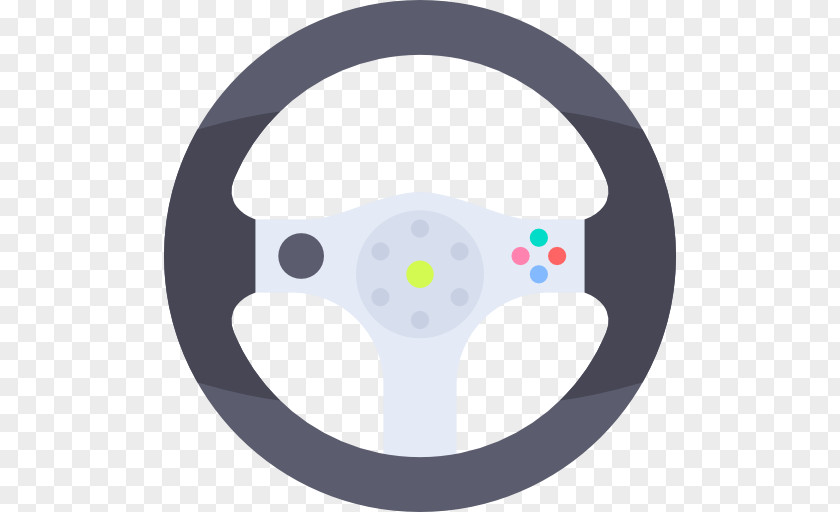 Car Steering Wheel Joystick Video Game Console Icon PNG