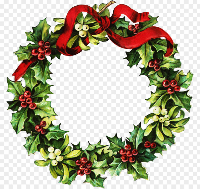 Christmas Wreath Pic Garland Clip Art PNG
