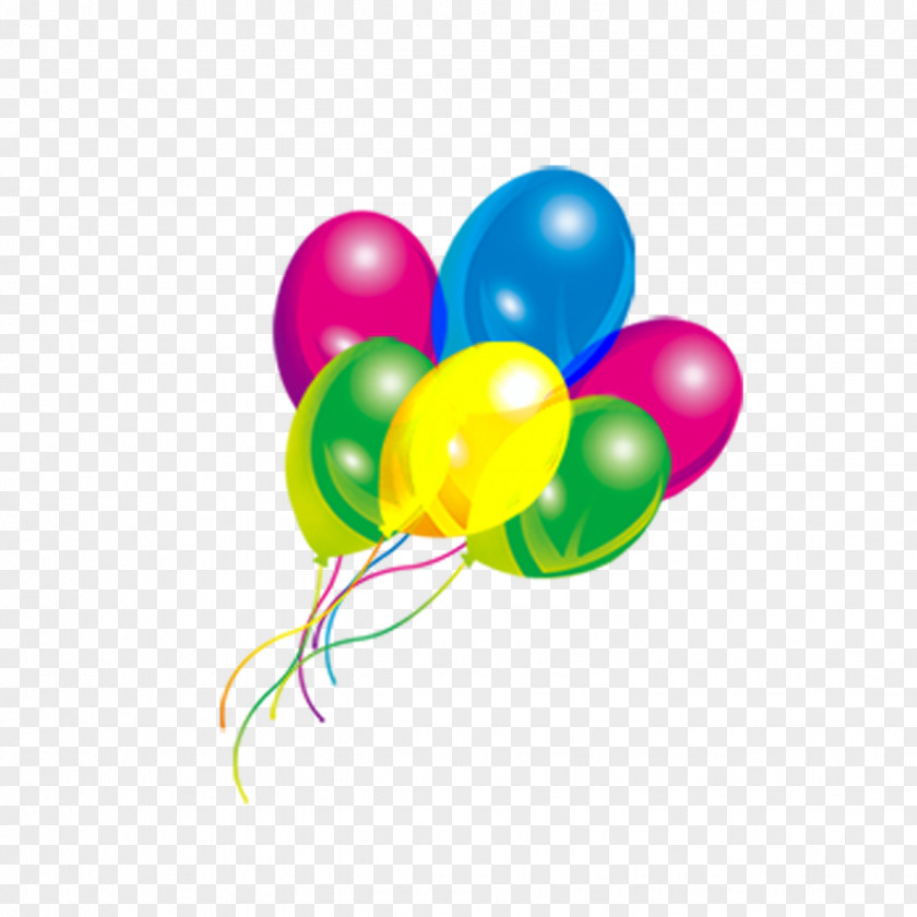 Colored Balloons Balloon Cartoon PNG