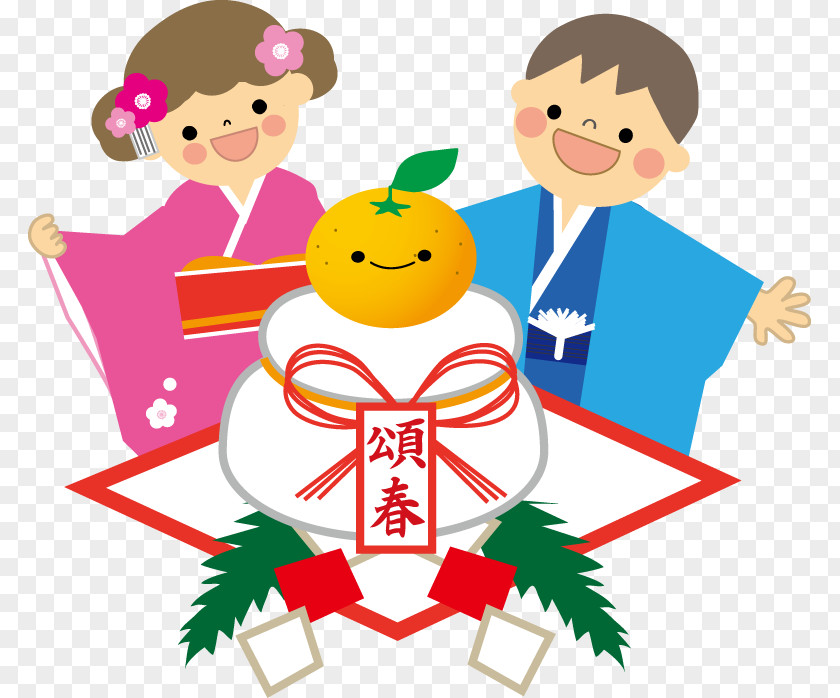Japanese New Year Culture Of Japan Kagami Biraki Brauch Illustration Tsukimi PNG