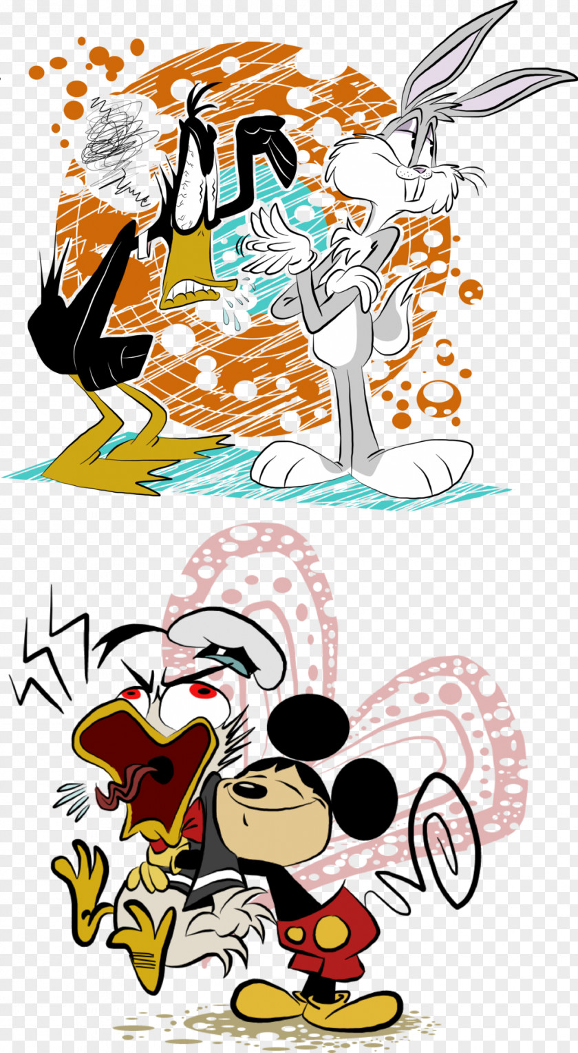 Mickey Mouse Bugs Bunny Donald Duck Daffy PNG