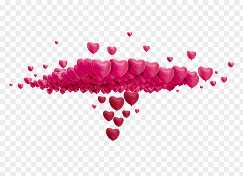 Pink Heart Valentines Day Significant Other Qixi Festival Romance Falling In Love PNG