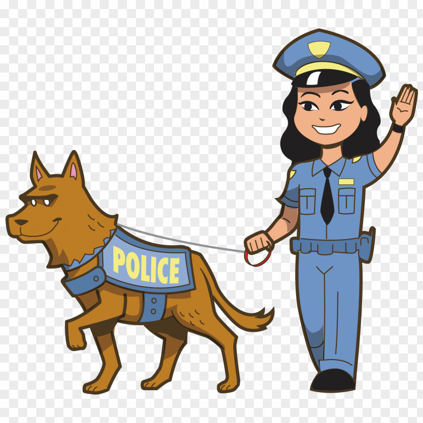 Police And Dogs Officer Royalty-free Clip Art PNG