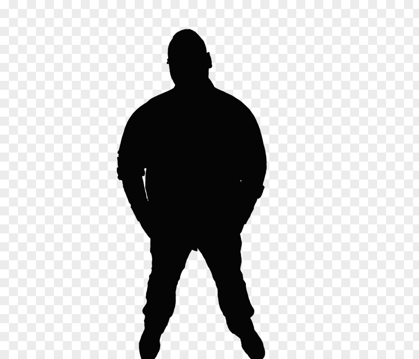 Silhouette Man Black And White Adult PNG