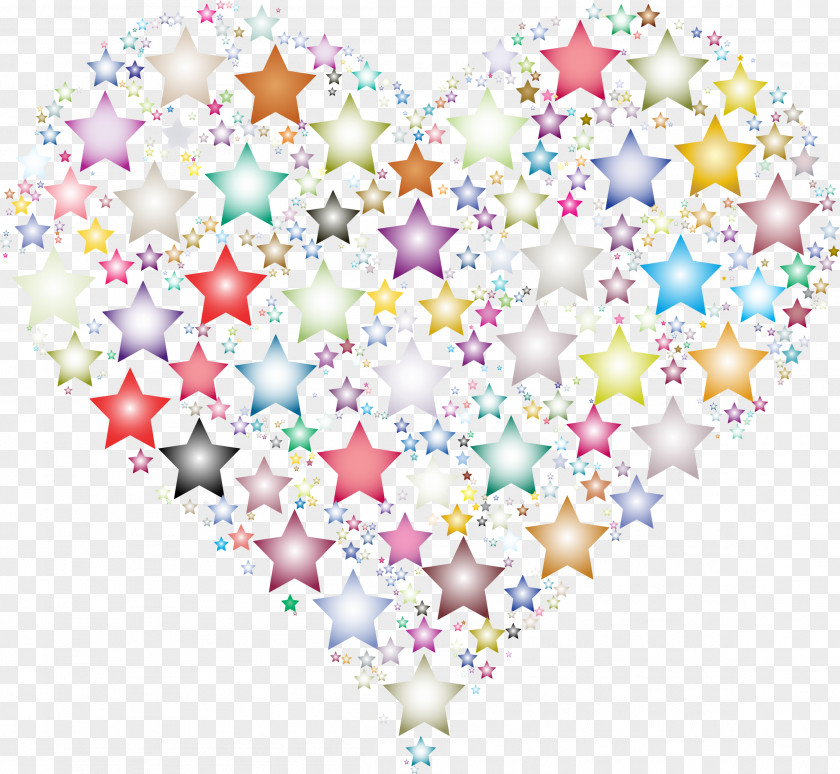 Stars Heart Star Clip Art PNG